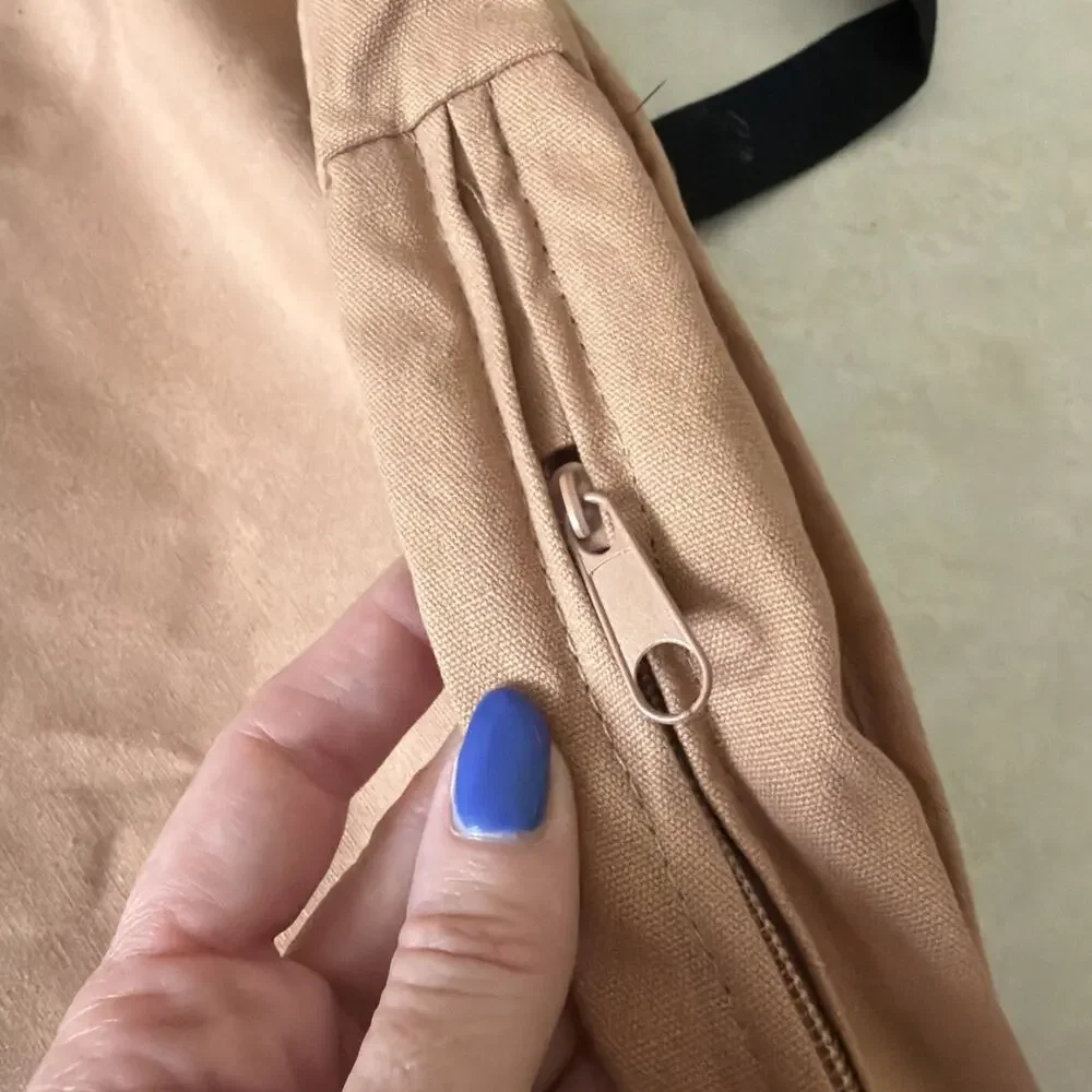 Max Mara Large Cotton Garment Bag 55in Tan Brown